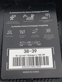 Badeslipper Größe 38