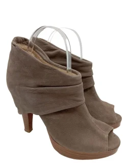 Peeptoe-Stiefeletten Größe 37