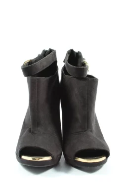 Peeptoe-Stiefeletten Größe 39